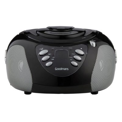 Goodmans GPS02BLK CD Radio Boombox in Black Goodmans GPS02BLK CD Radio Boombox in Black
